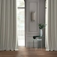 thumbnail image 5 of Exclusive Fabrics  Performance Linen Hotel Blackout Curtain (1 Panel) 50 X 84 - Warm White, 5 of 5