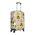 thumbnail image 3 of Haiem Gnomes Bees And Sunflowers Luggage Cover,Durable, Washable Suitcase Protector With Anti-Scratch Technology - Keep Your Luggage Looking New Small, 3 of 9