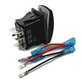 thumbnail image 4 of 2Pcs Waterproof Marine Boats Rockers Switches 5 Pin Toggle Switches 20A 12V Blue LED Lighted Waterproof Rockers Switches, 4 of 8
