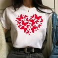 thumbnail image 2 of Hauts d'Été pour Femmes 2023 T-Shirts Imprimés Grande Taille Col Rond Imprimé Chat Manches Courtes Tee Graphique, 2 of 4