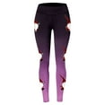 thumbnail image 4 of MKLEKYY Leggings deportivos para mujer, leggings de entrenamiento, pantalones con estampado navideño de bloques de color, leggings elásticos suaves 179, 4 of 4