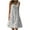 Blue, variant on IROINNID Women's Round Neckline A-Line Dress Sleeveless Letter Casual Pocket Print Long Dress