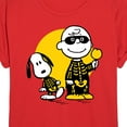 thumbnail image 3 of Peanuts - Charlie And Snoopy Skeleton - Juniors Ideal Flowy Muscle T-Shirt, 3 of 5