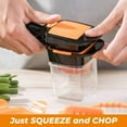 thumbnail image 5 of Nutrichopper Deluxe Vegetable Chopper with 30% Larger Fresh-keeping Storage Containers Onion Chopper Egg Slicer Multi-purpose Food Chopper with Stainless Steel Blade Veggie Chopper, As Seen On TV, 5 of 5
