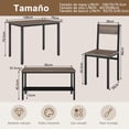 thumbnail image 3 of Comedor para 4 Personas con 2 Sillas y 1 Banco Doble Estilo Moderno y Ahorro de Espacio, 3 of 6