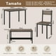 thumbnail image 3 of Comedor para 4 Personas con 2 Sillas y 1 Banco Doble Estilo Moderno y Ahorro de Espacio, 3 of 6