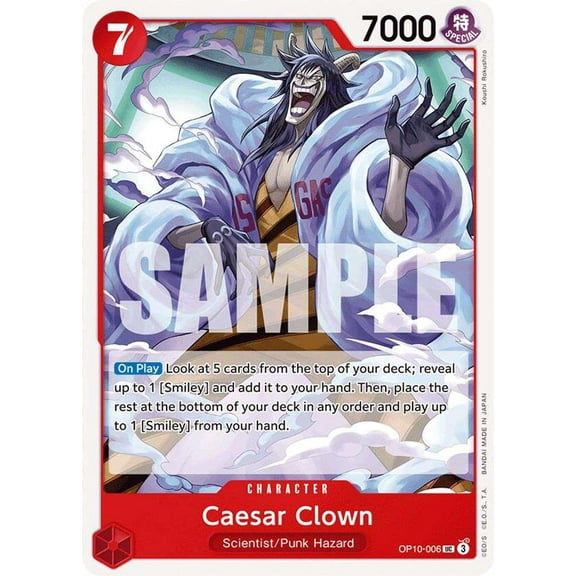 One Piece Royal Blood Uncommon Caesar Clown OP10-006
