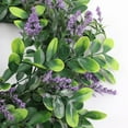 thumbnail image 5 of VogueV Artificial Lavender Wreath 14 Inch Front Door Foam Flower Decoration, Diy Silk Floral Wreath for Spring Summer Farmhouse Home Wedding Wall Window, Lightweight Everlasting Gift, 1 Wreath, 5 of 9