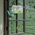 thumbnail image 3 of sruoe Bird Feeder, Hanging Bird Feeders Outdoor, Weatherproof Open Platform Bird Feeders, Decoration Wild Feeders for Outside, Garden, Patio, Yard, Deck, Acrylic, 3 of 6