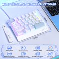 thumbnail image 2 of Teclado para juegos A.JAZZ AK029 con cable RGB de 29 teclas con una sola mano, 2 of 9