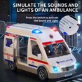 thumbnail image 4 of Ambulancia de juguete TEMI, alimentada por fricción, con luz y sonido para niños de 3 a 8 años, 4 of 8