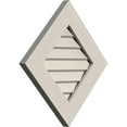thumbnail image 2 of 20"W x 20"H Diamond Gable Vent (26 3/8"W x 26 3/8"H Frame Size): Primed, Non-Functional, Smooth Western Red Cedar Gable Vent w/ Decorative Face Frame, 2 of 12