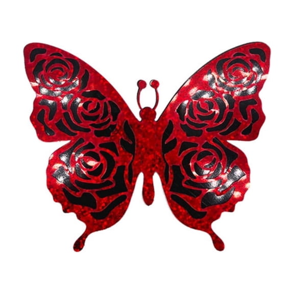 Artificial 3D Design With Realistic Detailing, Versatile Seasonal & Year Round Decor, 6-Pack Of 3D Artificial Butterflies For Halloween Crafts Wall Displays Christmas Clearance