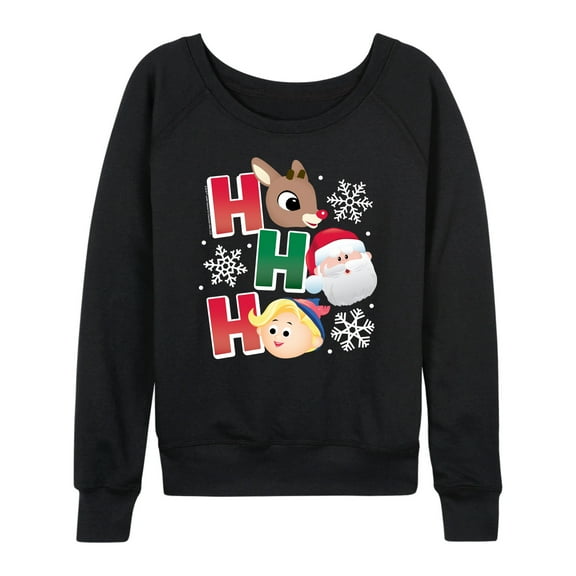 Rudolph - Rudolph Ho Ho Ho - Women's French Terry Long Sleeve Pullover