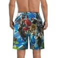 thumbnail image 4 of The Legend of Zelda Mens Swim Trunks Quick Dry Board Shorts with Mesh Lining, Hawaii Beach Shorts Swimwear Bathing Suits, 4 of 7