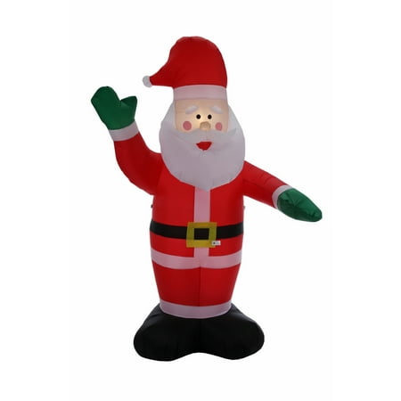 Santa Claus Decoration - Homegear 8 ft Christmas Inflatable Santa Claus Air Blown Yard Decoration