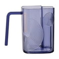 thumbnail image 1 of Large Capacity Transparent Square Toothbrush Holder Cup For Modern Bathroom Organization With Efficient Drain Design, 1 of 7