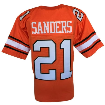 Barry Sanders Custom Orange College Style Football Jersey XL