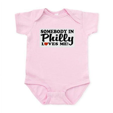 

CafePress - Somebody In Philly Loves Me Infant Bodysuit - Baby Light Bodysuit Size Newborn - 24 Months