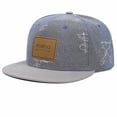thumbnail image 4 of Letter patch leather label graffiti casual baseball cap new trend embroidery patch hip hop hat casual, 4 of 5