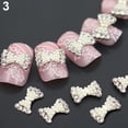 thumbnail image 7 of SmartBy 10Pcs 3D Glitters Rhinestone Alloy Bowknot DIY Decal Nail Art Tips Stickers, 7 of 7