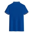 thumbnail image 2 of Bwndum Womens Active Collared Shirt Shirt Short Sleeve Slim Fit - Moisture Wicking Performance Top for Golf Tennis Casual, Blue,Size M, 2 of 6