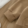 thumbnail image 5 of Vedolay Baby Girl Clothes Casual Warm Long Sleeve Tops for Kids Boys Girls Sweatshirt Hooded Sweater Khaki,80, 5 of 5