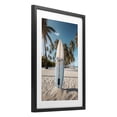 thumbnail image 3 of Stupell Industries Standing Surfboard Coastal Blur Black Framed Print Under Glass, design by LSR Design Studio, 23 x 17, 3 of 10