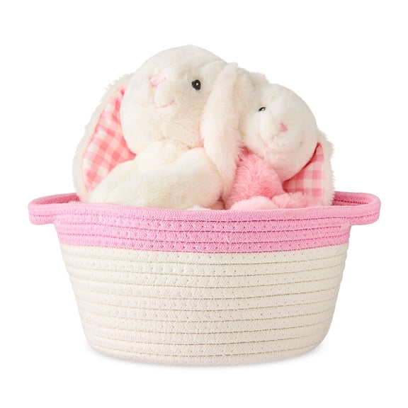 My First Easter Basket Set, Pink and White, 3 Pieces, Easter by Way To Celebrate