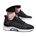 thumbnail image 3 of Couple Men's Elevator Shoes Men's Casual Mesh Trainers Lightweight Breathable Lace Up Sports Shoes With Hidden Lift Heel For Men 10 Cm, 3 of 8