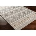 thumbnail image 3 of Hauteloom Jade Recycled Material Living Room, Bedroom Area Rug - Southwestern - Medium Gray, Ivory, Dark Red - 9' x 12', 3 of 11