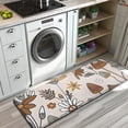 thumbnail image 3 of Brown Mushroom Flower Light Pattern Kitchen Rug Mat,Kitchen Runner Rugs Non Skid Washable,Decorative Kitchen Floor Mats for Kitchen,Sink,Laundry,17"x47.2", 3 of 7