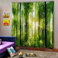 thumbnail image 4 of Youkk Rideaux Imprimés Numériques 3D pour Chambre à Coucher Salon Forêt Ensoleillée, 4 of 9