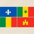 thumbnail image 2 of CafePress - Creole Flag Tote Bag - Unisex Canvas Tote Bag, Beige, 1-Piece, 2 of 6
