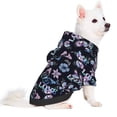thumbnail image 2 of Honeii Love Butterflies Print Small Dog Hoodies Pet Hooded Sweatshirts Fall Winter Puppy Cat Sweaters Warm Clothes for Small Dogs Outfits Costume-X-Small, 2 of 7