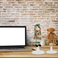 thumbnail image 4 of OULII Doll Display Rack 4Set White Plastic Action Figure Display Base Head Support For Collectors, 4 of 6