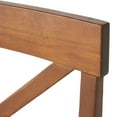 thumbnail image 3 of Noble House Rowland Modern Acacia Wood Dining Chairs, Set of 2, Dark Oak, 3 of 13