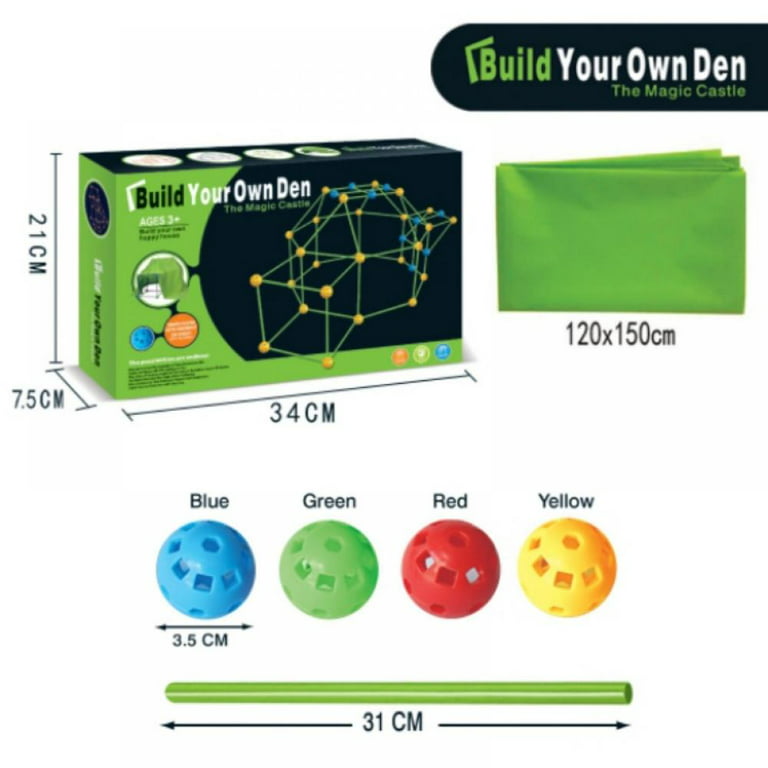 How To Build Your Own Den: 75 Piece Kit, Outdoor Toys