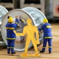 thumbnail image 2 of Construction Worker Figure Plastic Yellow 45Pcs 2.4X1.4X0.8In For Children Educational Toy, 2 of 7