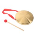 thumbnail image 1 of CTIRCHIU Small Gong Copper Design For Decorative Piece And School Music Classes 1Set, 1 of 8