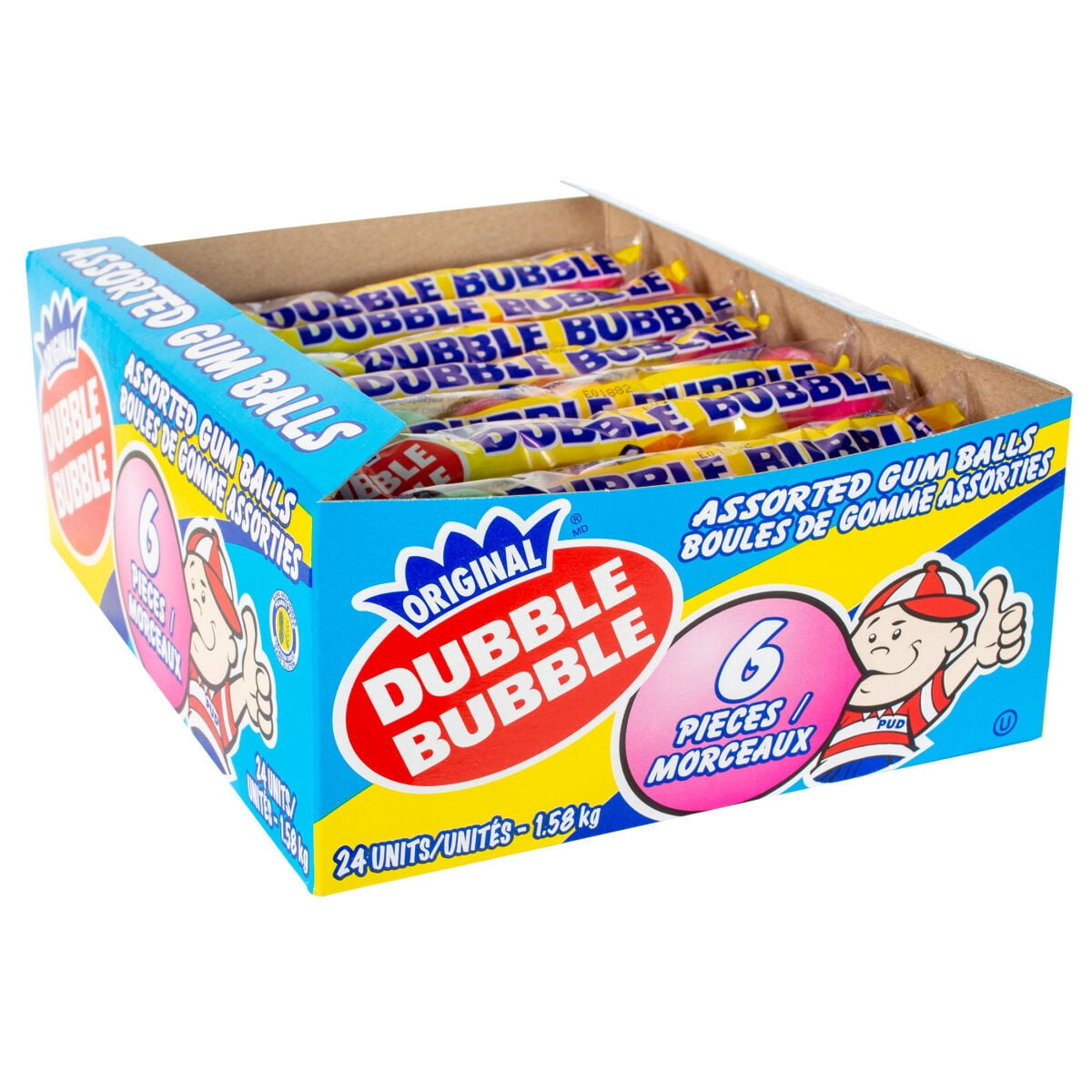 Dubble Bubble Original Assorted Gum Balls 66g