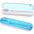 thumbnail image 1 of Premium Blue Toothbrush Case w/Advanced U V Cleaning Light, 1 of 5
