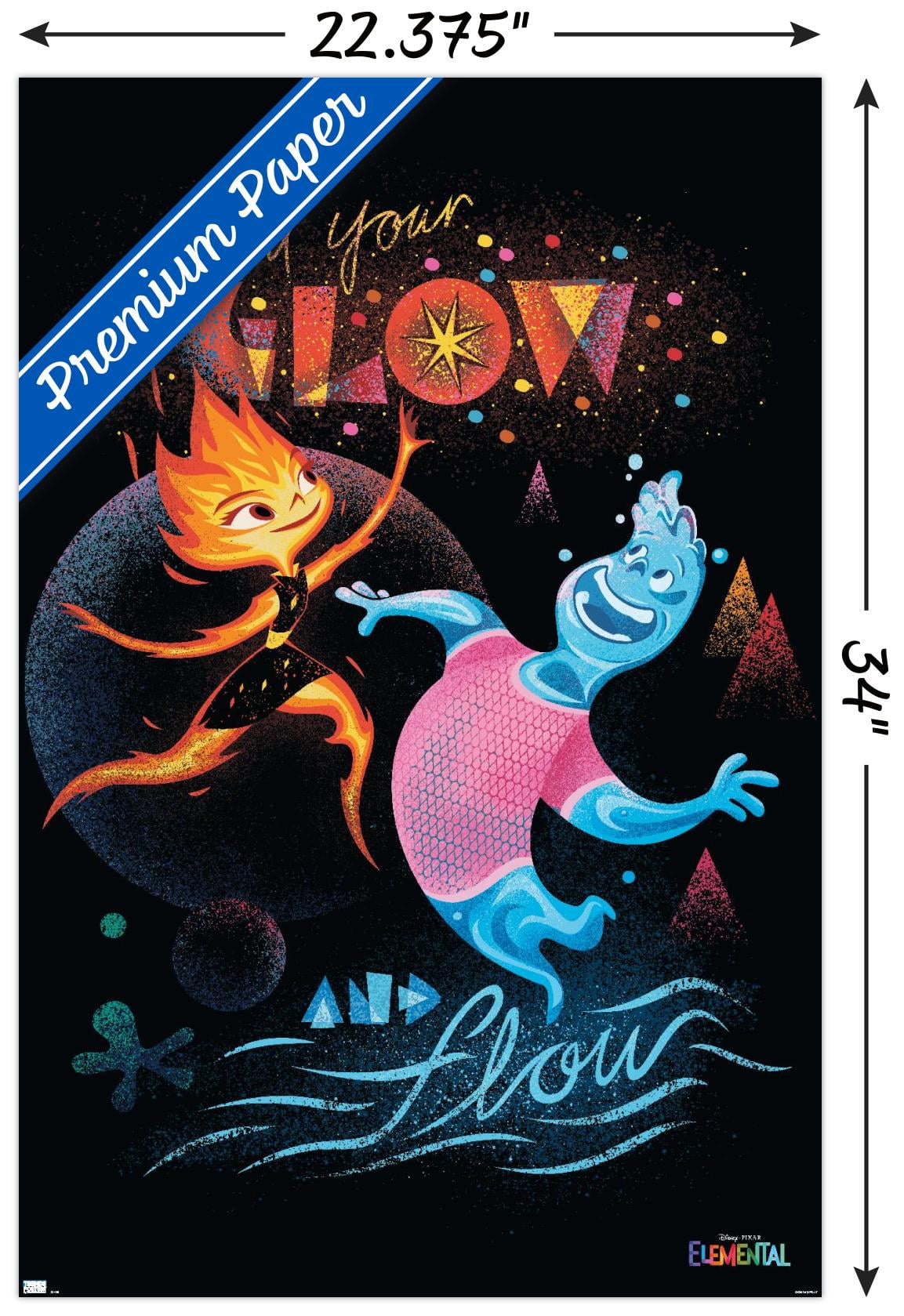 Disney Pixar Elemental - Find Your Glow Wall Poster, 22.375" x 34"