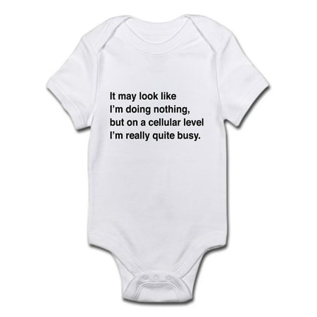 

CafePress - Cells Are Busy Body Suit - Baby Light Bodysuit