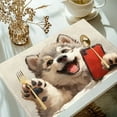 thumbnail image 4 of Napperon pour Chien, Tapis d'Alimentation pour Animal Résistant à la Chaleur et Antidérapant, Napperon Mignon à Motifs pour Protéger la Table à Manger, Usage Intérieur et Extérieur, 4 of 6