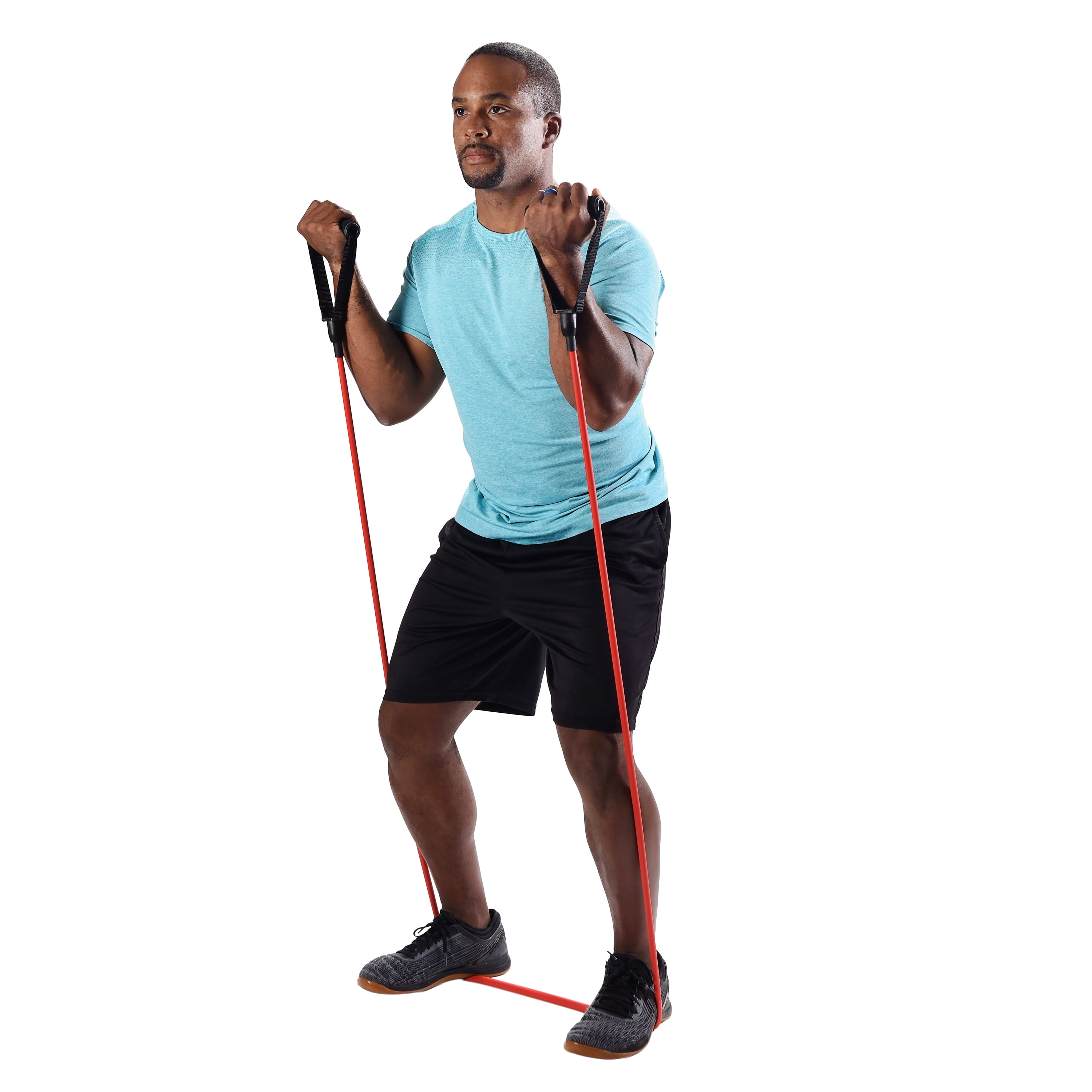 Athletic Works Resistance Tube Exercise Band, Extra Heavy Resistance, Red