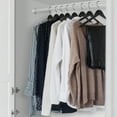 thumbnail image 4 of Casafield 10 Wooden Suit Hangers, Black - Non-Slip Pant Bar & Swivel Hook, 4 of 7