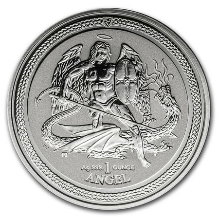 2016 Isle of Man 1 oz Silver Angel Reverse Proof