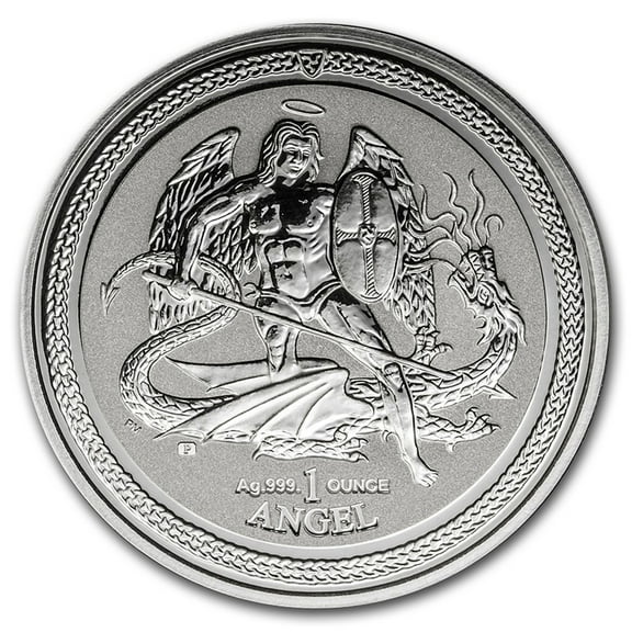2016 Isle of Man 1 oz Silver Angel Reverse Proof