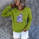 thumbnail image 4 of Sudadera para mujer Otoño Sudaderas Invierno Suelto Festvial Impresión Crop Workout Manga larga Sudadera con capucha Tops Pullover Blusa Odeerbi  ODB-5, 4 of 6